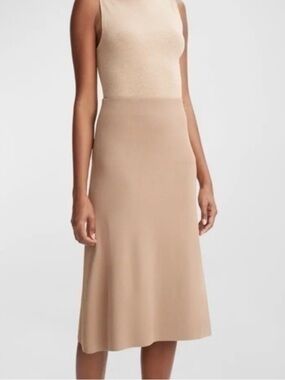 Joseph Women’s Nude A-Line Midi Flippy Skirt